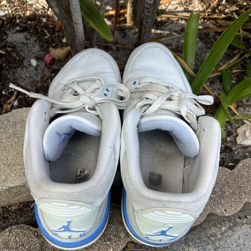 Size 9 Jordan Air Jordan 3 Retro Lucky Shorts White Blue CT8532-101 2024
